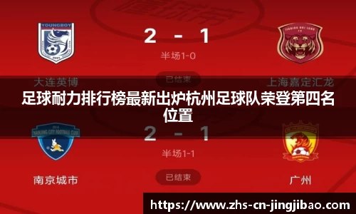 足球耐力排行榜最新出炉杭州足球队荣登第四名位置